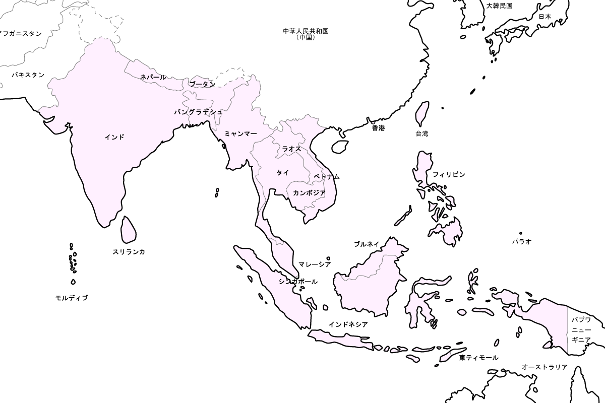 支援業務の対象国